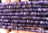 CRB6503 15 inches 2*6mm rondelle dogtooth amethyst beads