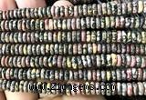 CRB6531 15 inches 2*6mm rondelle leopard skin jasper beads
