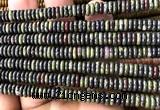 CRB6534 15 inches 2*6mm rondelle dragon blood jasper beads