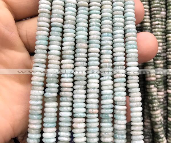 CRB6551 15 inches 2*6mm rondelle amazonite gemstone beads