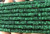 CRB6553 15 inches 2*6mm rondelle imitation malachite beads