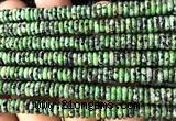 CRB6554 15 inches 2*6mm rondelle imitation ruby zoisite beads