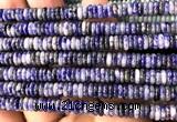 CRB6556 15 inches 2*6mm rondelle blue spot stone beads wholesale