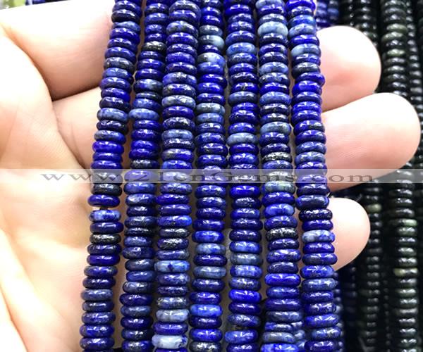 CRB6560 15 inches 2*6mm rondelle lapis lazuli gemstone beads