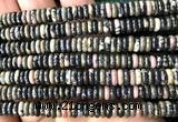 CRB6561 15 inches 2*6mm rondelle rhodonite gemstone beads