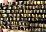 CRB6571 15 inches 2*6mm rondelle yellow tiger eye beads wholesale