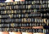 CRB6572 15 inches 2*6mm rondelle blue tiger eye beads wholesale