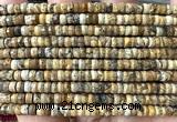 CRB6610 15 inches 2*4mm faceted heishi picture jasper beads