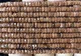 CRB6615 15 inches 2*4mm faceted heishi goldstone beads