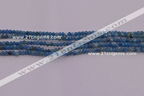 CRB700 15.5 inches 2*3mm faceted rondelle apatite gemstone beads