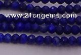 CRB701 15.5 inches 2*3mm faceted rondelle lapis lazuli beads