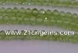 CRB703 15.5 inches 2*3mm faceted rondelle peridot gemstone beads