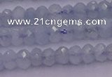 CRB711 15.5 inches 2.5*4mm faceted rondelle aquamarine beads