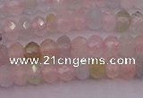 CRB716 15.5 inches 2.5*4mm faceted rondelle morganite beads