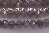 CRB719 15.5 inches 3*4mm faceted rondelle labradorite beads