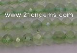 CRB722 15.5 inches 3*4mm faceted rondelle prehnite gemstone beads