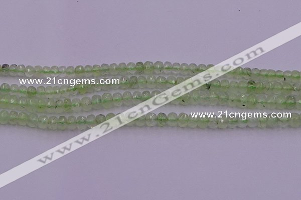 CRB723 15.5 inches 2.5*4mm faceted rondelle prehnite gemstone beads