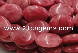 CRC08 16 inches 15*20mm oval rhodochrosite gemstone beads wholesale