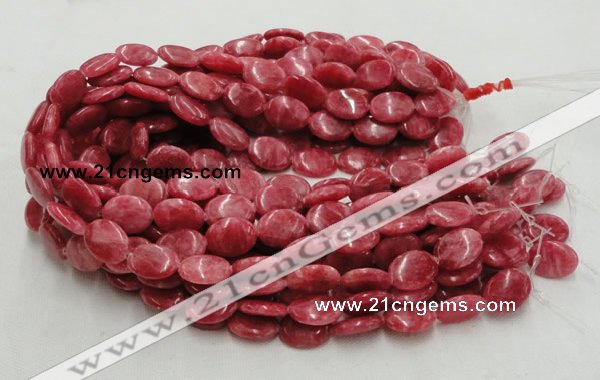 CRC08 16 inches 15*20mm oval rhodochrosite gemstone beads wholesale