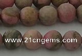 CRC1003 15.5 inches 10mm round matte rhodochrosite gemstone beads