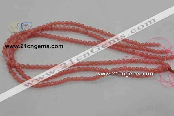 CRC101 15.5 inches 5mm round natural argentina rhodochrosite beads