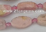 CRC1011 15.5 inches 8*16mm oval rhodochrosite gemstone beads