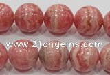 CRC102 15.5 inches 18mm round natural argentina rhodochrosite beads