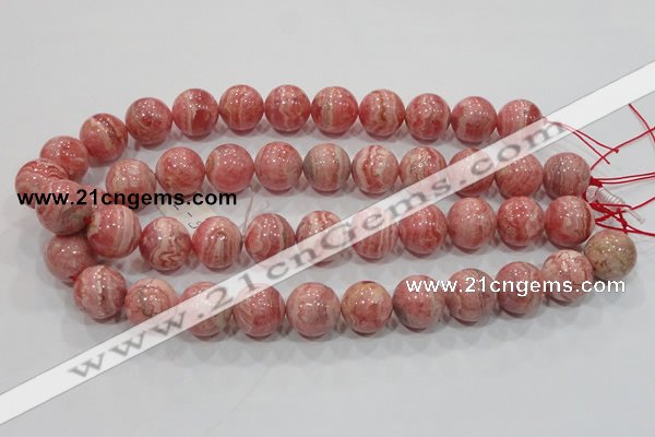 CRC102 15.5 inches 18mm round natural argentina rhodochrosite beads