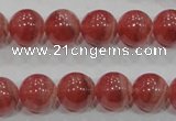 CRC104 15.5 inches 12mm round natural argentina rhodochrosite beads