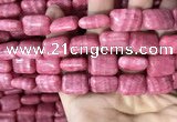 CRC1065 15.5 inches 13*18mm rectangle rhodochrosite beads