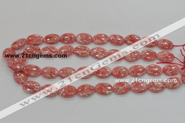 CRC107 15.5 inches 15*20mm oval natural argentina rhodochrosite beads