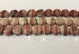 CRC1070 15.5 inches 20mm flat round rhodochrosite beads