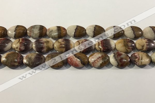 CRC1077 15.5 inches 15*20mm oval rhodochrosite beads wholesale