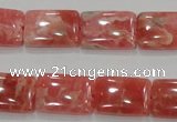 CRC108 15.5 inches 13*18mm rectangle natural argentina rhodochrosite beads