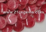 CRC11 16 inches 12mm coin rhodochrosite gemstone beads wholesale