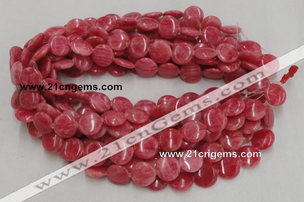 CRC11 16 inches 12mm coin rhodochrosite gemstone beads wholesale