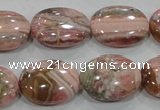 CRC113 15.5 inches 15*20mm oval natural argentina rhodochrosite beads