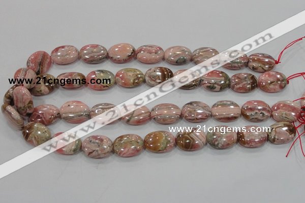 CRC113 15.5 inches 15*20mm oval natural argentina rhodochrosite beads