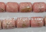 CRC114 15.5 inches 13*17mm column natural argentina rhodochrosite beads