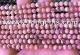 CRC1170 15.5 inches 5mm faceted round rhodochrosite gemstone beads