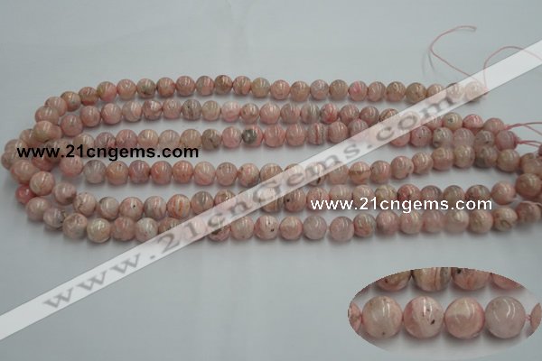 CRC152 15.5 inches 8mm round Argentina rhodochrosite beads