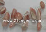 CRC159 15.5 inches 3*6mm - 5*12mm chips Argentina rhodochrosite beads