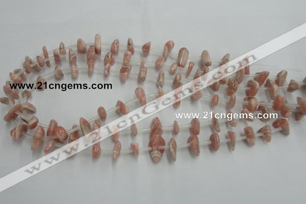 CRC159 15.5 inches 3*6mm - 5*12mm chips Argentina rhodochrosite beads