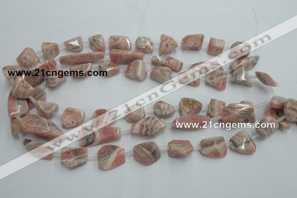 CRC160 15.5 inches 8*10mm - 13*20mm nuggets Argentina rhodochrosite beads