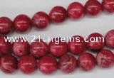 CRC19 15.5 inches 10mm round dyed rhodochrosite gemstone beads