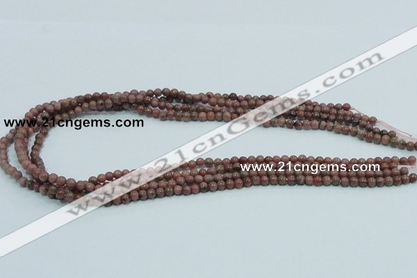 CRC200 16 inches 4mm round rhodochrosite gemstone beads wholesale