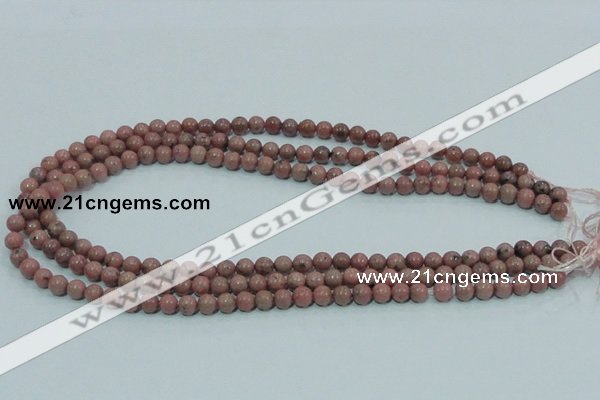 CRC201 16 inches 6mm round rhodochrosite gemstone beads wholesale