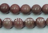 CRC204 16 inches 12mm round rhodochrosite gemstone beads wholesale