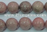 CRC205 16 inches 14mm round rhodochrosite gemstone beads wholesale