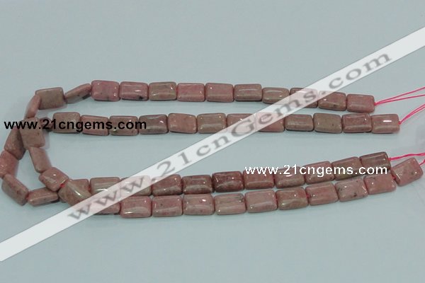 CRC206 16 inches 10*14mm rectangle rhodochrosite gemstone beads